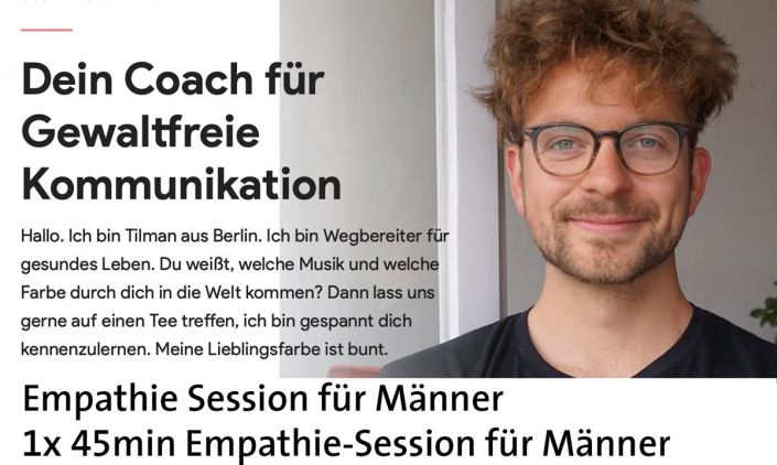 Tilman Krakau: 1x 45min Empathie-Session für Männer